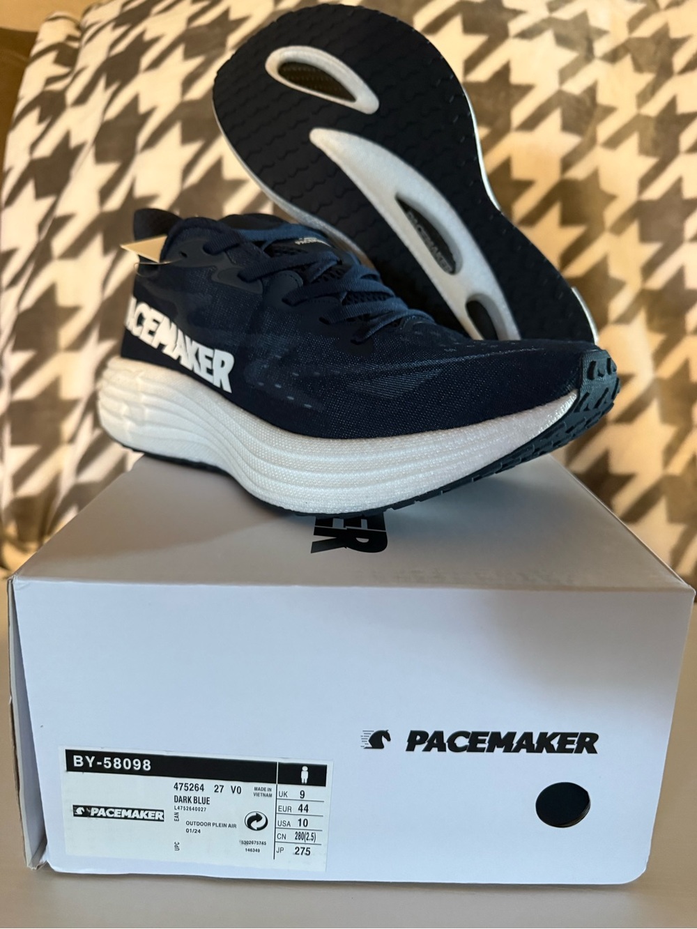 PACEMAKER Men’s Low Top Lace-Up Athletic Running Sneaker Blue/White
